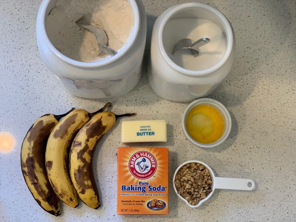 banana bread ingredients