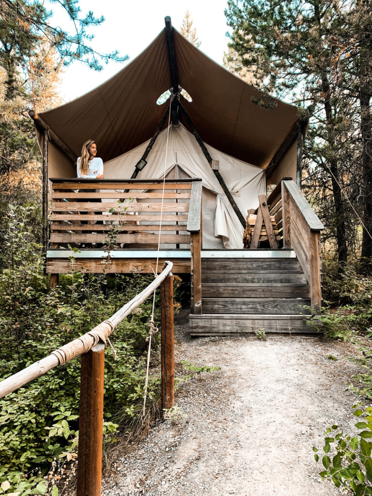 under canvas glacier