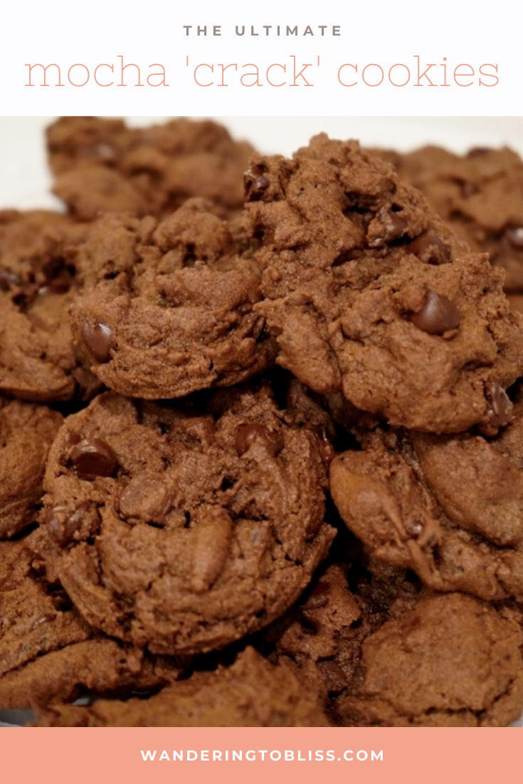 mocha cookies on a plate