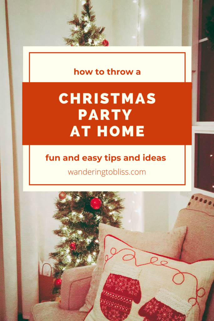 pinterest pin how to host a christmas party at home